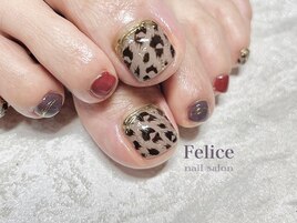☆レオパードフットネイル☆