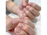 爪の補強にも◎ハンド30分仕上げナチュラルな透明感　【クリアジェル】￥2900