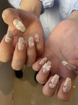 トータルビューティークリア(total beauty clear)/オーロラチェックネイル★