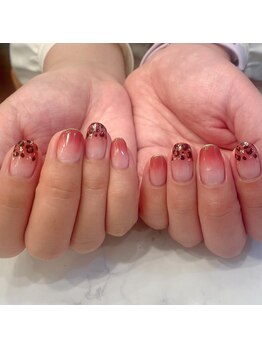 ハーティーネイル hearty nail 溝の口店/秋ネイル/レオパード/グラデ