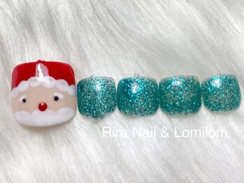 リラ(RIRA)/クリスマスフットネイル