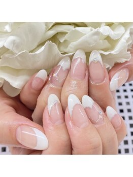 ディーネイル 京橋(D-nail)/西村/ハートフレンチネイル