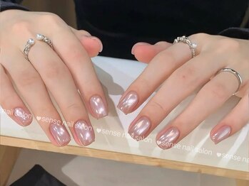 ナユキネイル 渋谷店(NA.YUKI NAIL)/バイカラー 水光マグネット