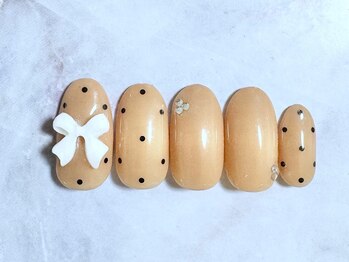 バレンタインネイル¥7700