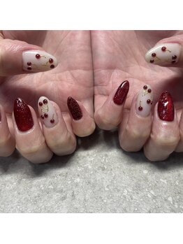 さくらんぼネイル♪春ネイル♪