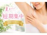 夏準備！短期集中！【脇】WAX×光コラボ ￥16500→¥15000 3回券　