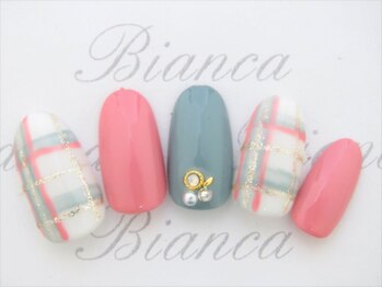 ビアンカ 美浜店(Bianca)/チェック柄ネイル