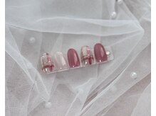 コンサート(Concert)/秋の可愛いチェック柄ネイル