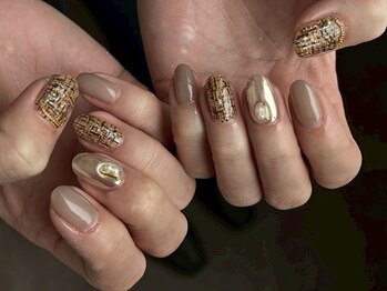 イデアル(Ideal)/【パラジェル】ツイードネイル