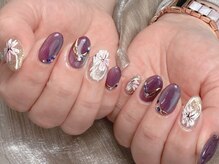 オルル ネイルアトリエ(Olu'lu nailatelier)/マグネット　フラワーネイル