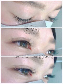 ビューティーアンドライフ オリビア(Beauty&Life Olivia)/3Dボリュウーム100束_ 300本