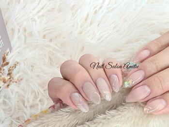 ネイルサロン アミティエ(Nail Salon Amitie)の写真/爪を本来の美しさへ導き、自爪を生かしながらジェルを楽しむ&理想のカワイイを探せる♪写真は4月限定Art★