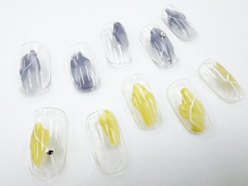 ざっくり塗りかけアート