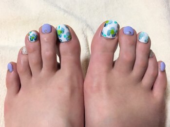 ネイルサロン ミュゼ ド ミューズ(musee de MUSE)/フットジェルネイル　¥7000