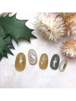 ルピナス(Lupinus)/卒業式ネイル