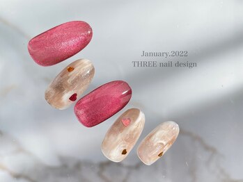 スリー(THREE)/Jan.2022/nail design