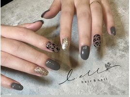 ヒョウ柄ネイル