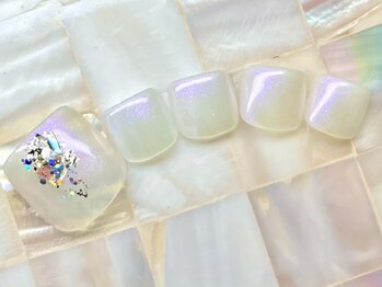 モーヴネイル(mauve.nail)/フット ワンカラー+ミニアート