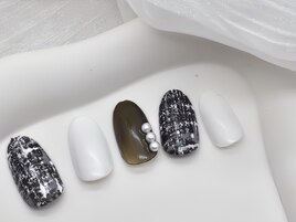 ブラックツイード　8200