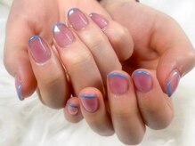 シンプル綺麗なフレンチネイル☆斜めorスキニーフレンチも!