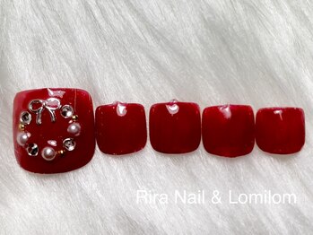 リラ(RIRA)/クリスマスフットネイル