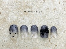 マリー ネイルズアンドラッシュアート モザイクモール港北店(MARIE NAILS & LASH ART)/定額￥7,700 リボン 0123b