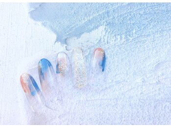 モトネイル(moto nail)の写真/ワンカラーやグラデーションはもちろん！毎月変わる最旬の定額デザインも¥3750とお手頃価格でご用意♪