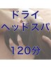 【OPEN記念価格】じわ～っとほぐれるドライヘッドスパ120分