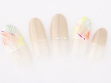 エムスラッシュ ネイル たまプラーザ(M.SLASH)/ストレートフレンチネイル