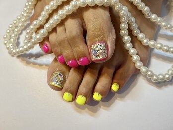 ヌアージュ(Nuage)/【キラキラフットネイル】9680円