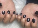 メンズネイル/黒ネイル