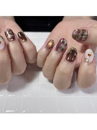 チェック/ハート/マグネット