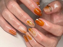 ◇オレンジネイル◇