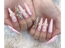 クロスとピアスネイル