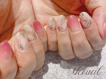 アクイユ 銀座店(ACCUEIL)/マーブルニュアンスネイル