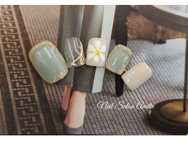 囲みstyle×flower nuance foot