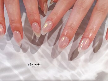 アイネイル 小倉(ai nail)/ワンカラー＋オーロラ