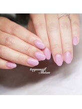たゆ ネイル(たゆnail)/パラジェル紫ピンクネイル