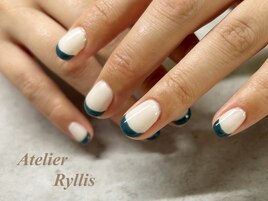 ホワイト×ネイビー