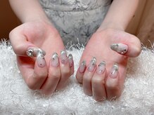 レアネイル 新宿(le'a nail)/マグネットフレンチネイル
