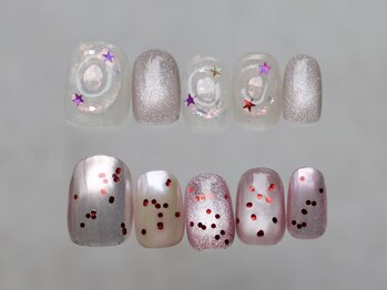 ディーネイル(DEE nail nagoya)の写真/【オフケア込◆90分アートフリー¥7700/120分¥8800】トレンド+"アナタらしさ"でお気に入りの爪に