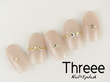 スリーネイルプラスアイラッシュ(Threee Nail+Eyelash)/ストーンネイル