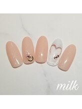 ミルク 希望ヶ丘(milk)/ハートフレンチデザイン♪