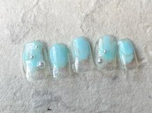 アイネイルズ 梅田店(I nails)/ブルーオーロラニュアンス¥7700