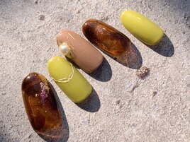 べっ甲ニュアンスネイル