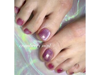 クランベリーネイル 代官山 恵比寿(cranberry nail)/フットネイル/マグネットジェル