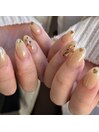 バレンタインネイル