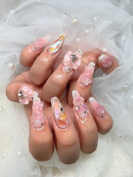 パピーネイル 北千住店(PUPPY NAIL)の写真/流行りのワンホン・アートはお任せ☆上質なトレンド感あるデザインを♪持ちの良さ、美しいツヤにも自信◎
