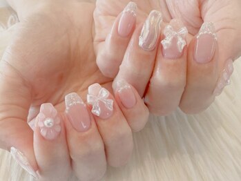 ファッシーナ(Fascina)の写真/丁寧なケアとフィルイン施術で自爪を傷めずネイルを楽めます★シンプル派からSNS映えなデザインまでお任せ!