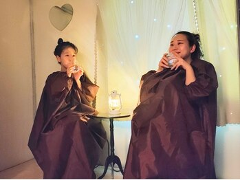 わたしのネイルとよもぎ蒸しの写真/温活で心も体もリフレッシュ♪プライベート空間で贅沢な一時を！【ペアよもぎ蒸し ￥9,980】酵素ドリンク付